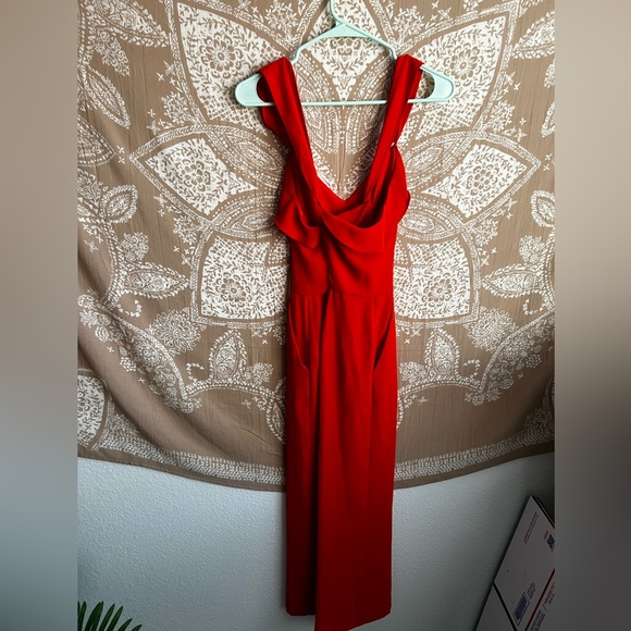 Reiss Amika Bow Back Jumpsuit in Orange - Picture 7 of 10